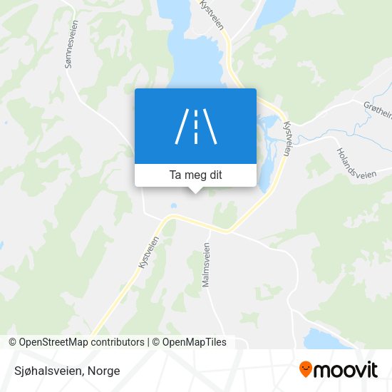 Sjøhalsveien kart