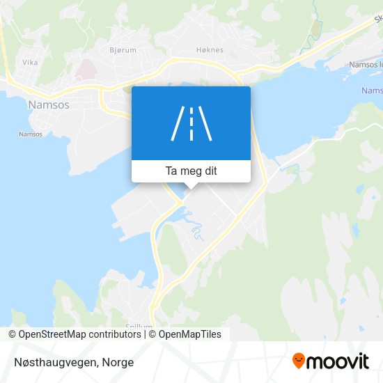 Nøsthaugvegen kart