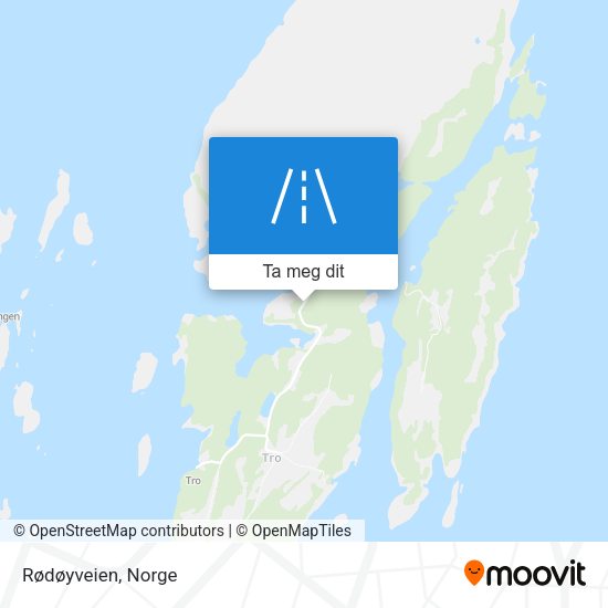 Rødøyveien kart