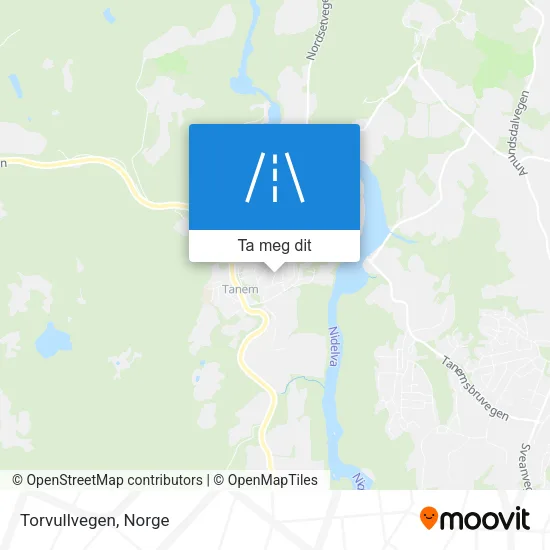 Torvullvegen kart