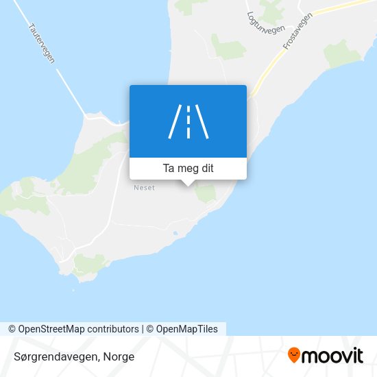 Sørgrendavegen kart