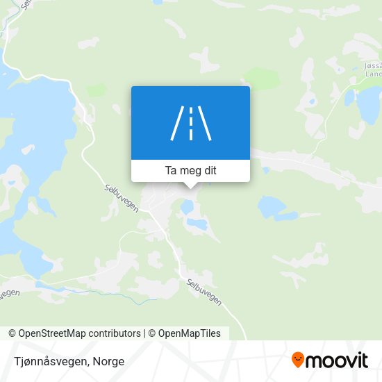 Tjønnåsvegen kart
