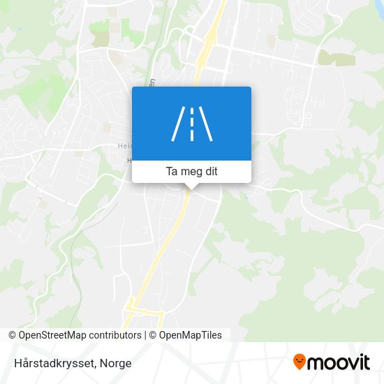 Hårstadkrysset kart