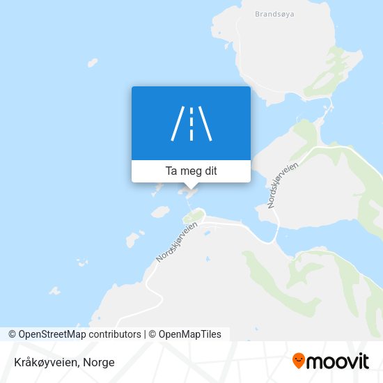 Kråkøyveien kart