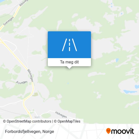Forbordsfjellvegen kart