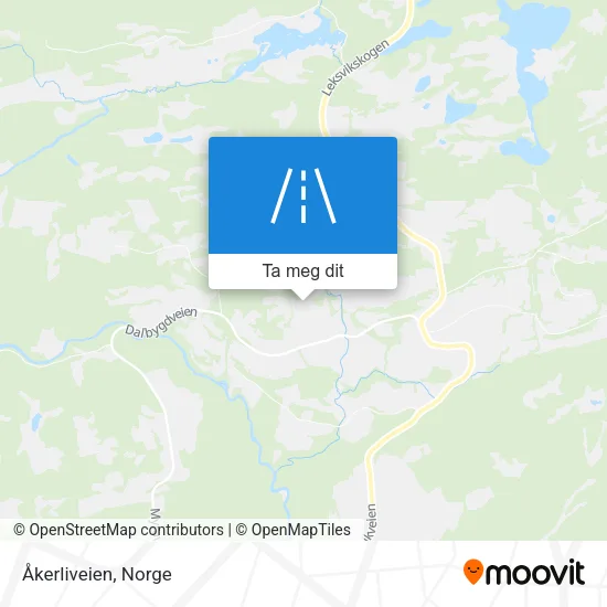 Åkerliveien kart