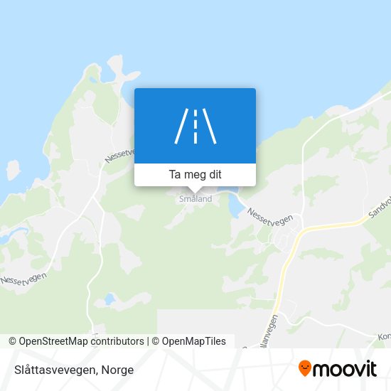Slåttasvevegen kart