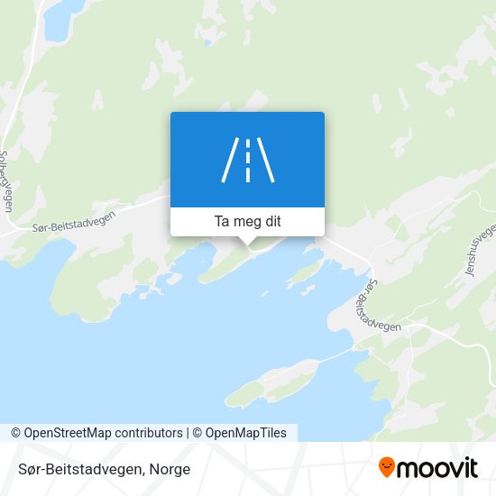 Sør-Beitstadvegen kart