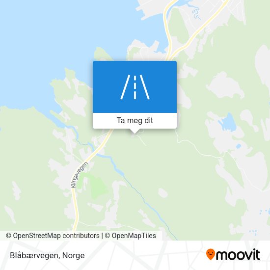 Blåbærvegen kart