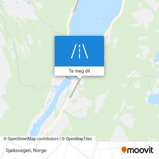 Sjøåsvegen kart