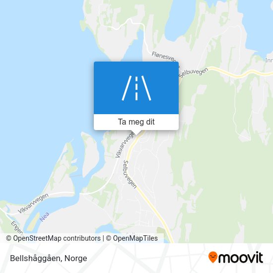 Bellshåggåen kart