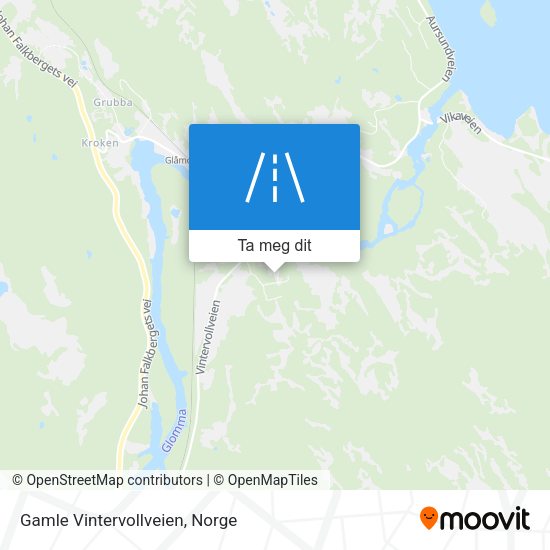Gamle Vintervollveien kart
