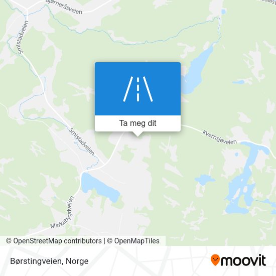 Børstingveien kart