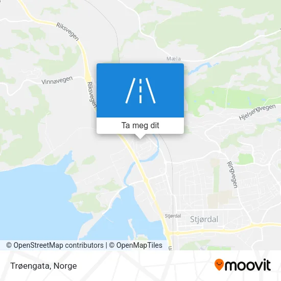 Trøengata kart