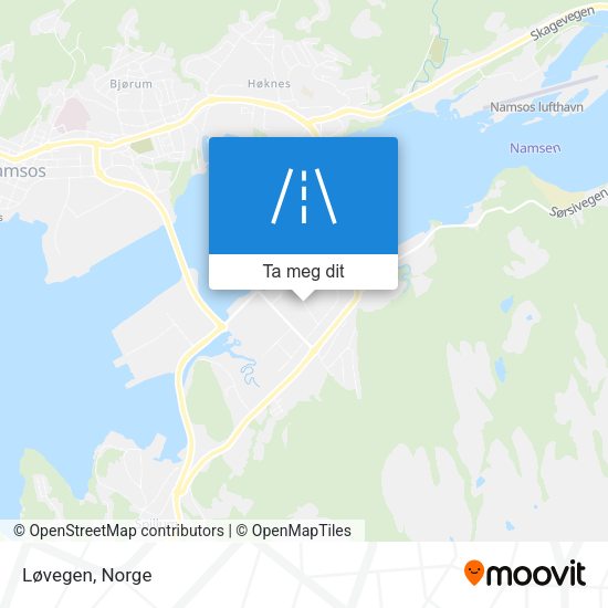 Løvegen kart