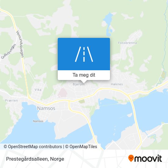 Prestegårdsalleen kart