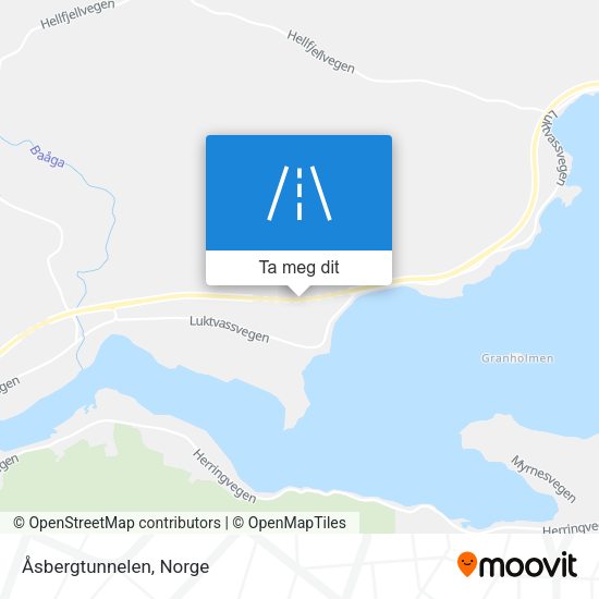 Åsbergtunnelen kart
