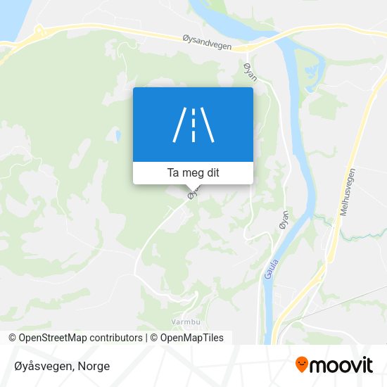 Øyåsvegen kart