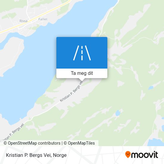Kristian P. Bergs Vei kart