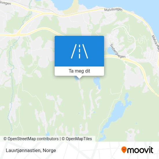 Lauvtjønnastien kart