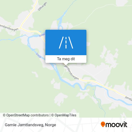 Gamle Jamtlandsveg kart