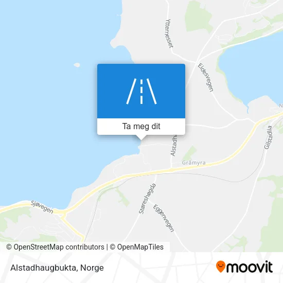 Alstadhaugbukta kart