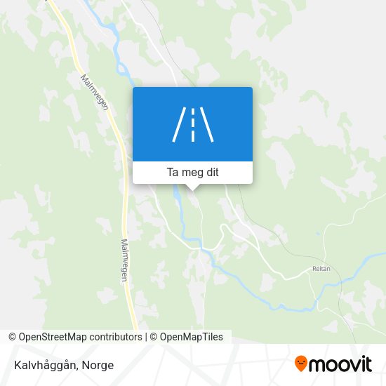 Kalvhåggån kart