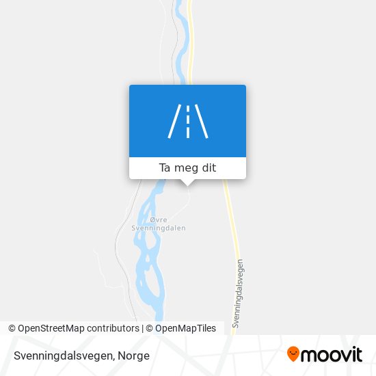 Svenningdalsvegen kart