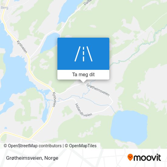 Grøtheimsveien kart