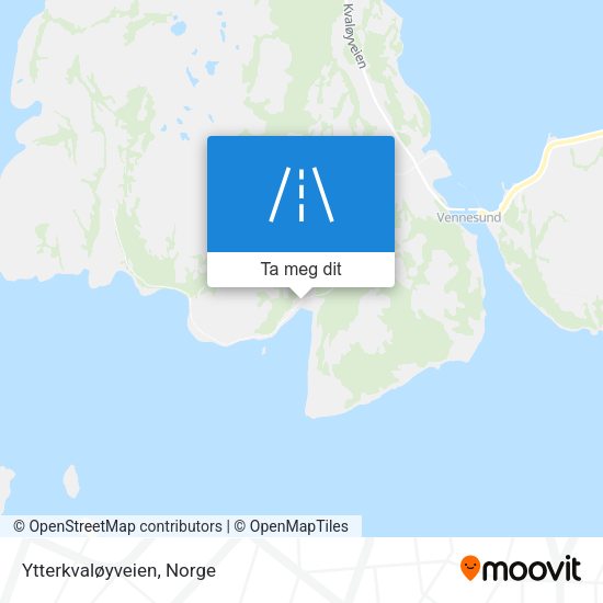 Ytterkvaløyveien kart