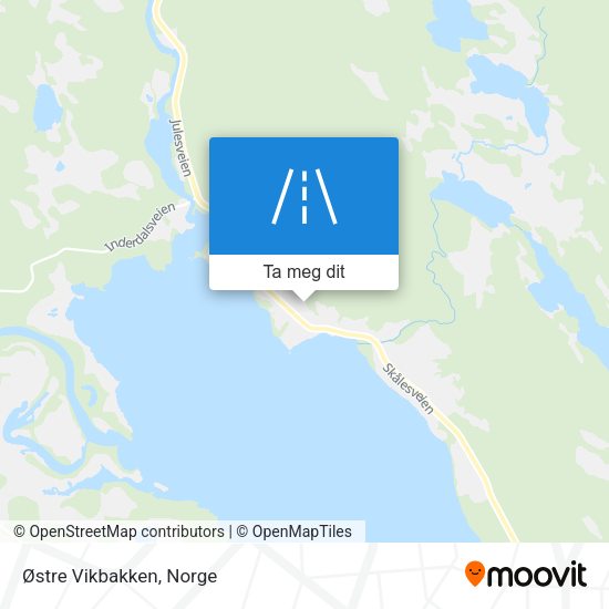 Østre Vikbakken kart