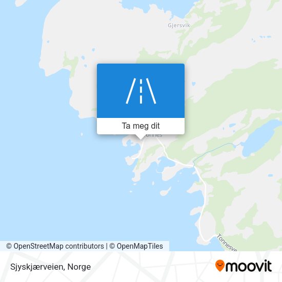 Sjyskjærveien kart