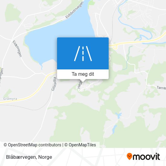 Blåbærvegen kart