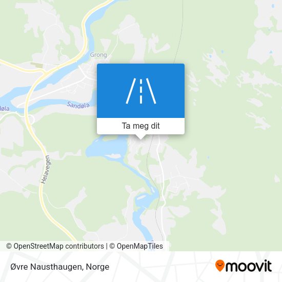 Øvre Nausthaugen kart