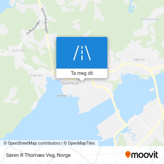 Søren R Thornæs Veg kart