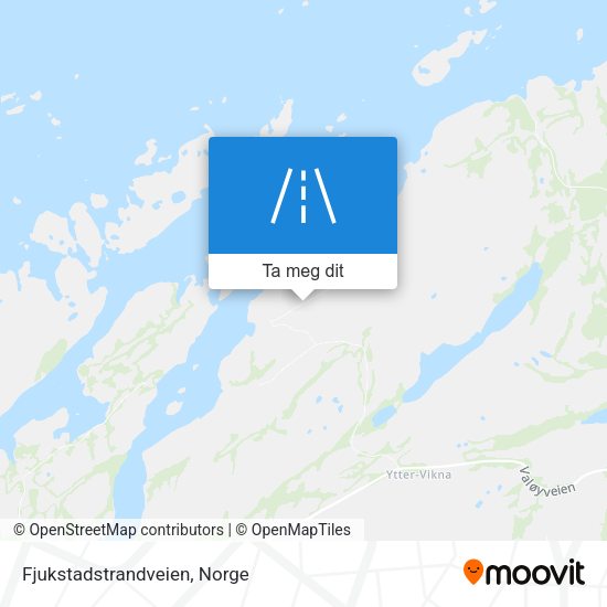 Fjukstadstrandveien kart