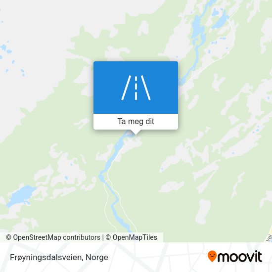 Frøyningsdalsveien kart