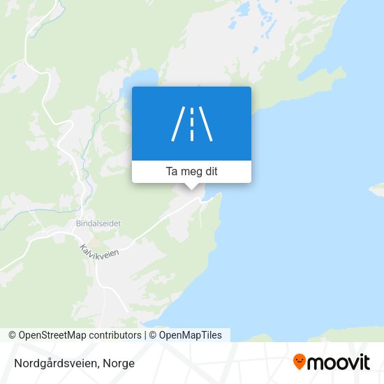 Nordgårdsveien kart