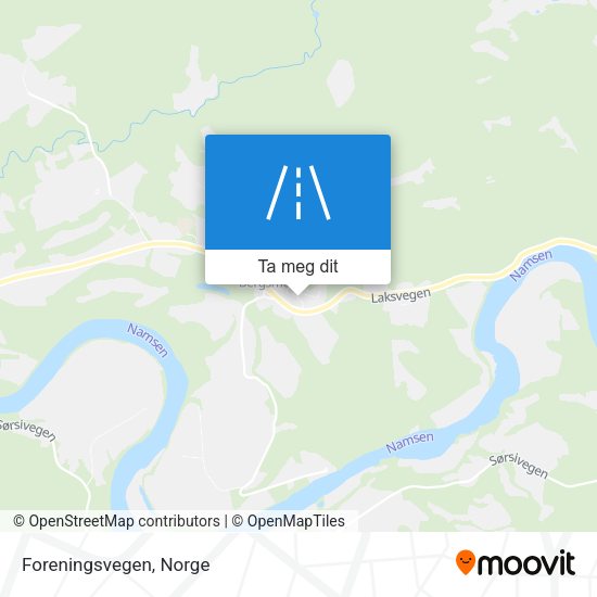 Foreningsvegen kart