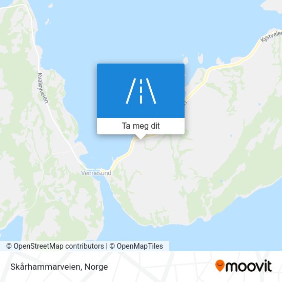 Skårhammarveien kart