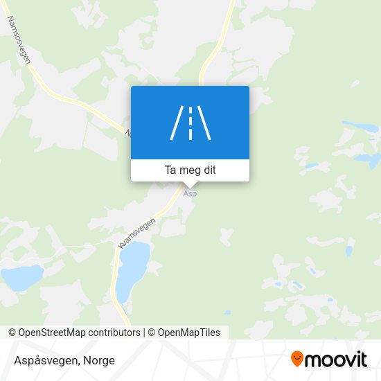 Aspåsvegen kart