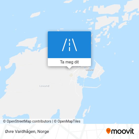 Øvre Vardhågen kart