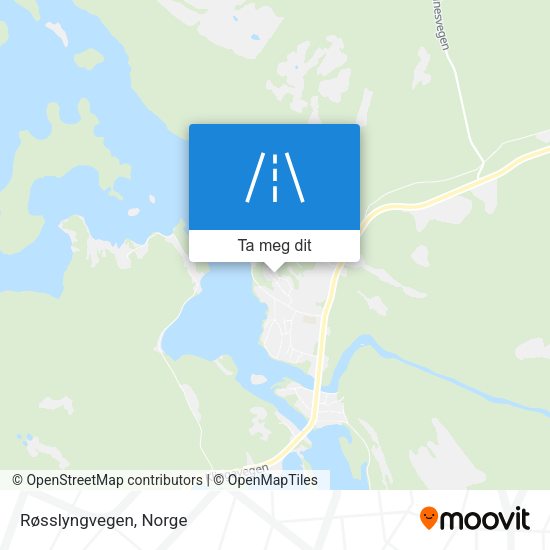 Røsslyngvegen kart