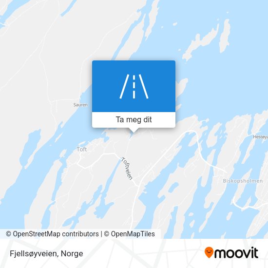 Fjellsøyveien kart