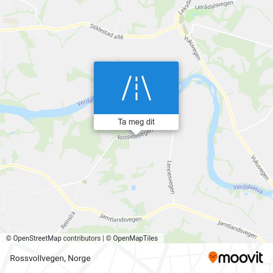 Rossvollvegen kart