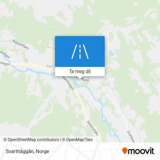 Svarthåggån kart
