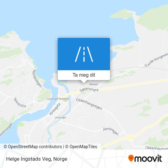 Helge Ingstads Veg kart