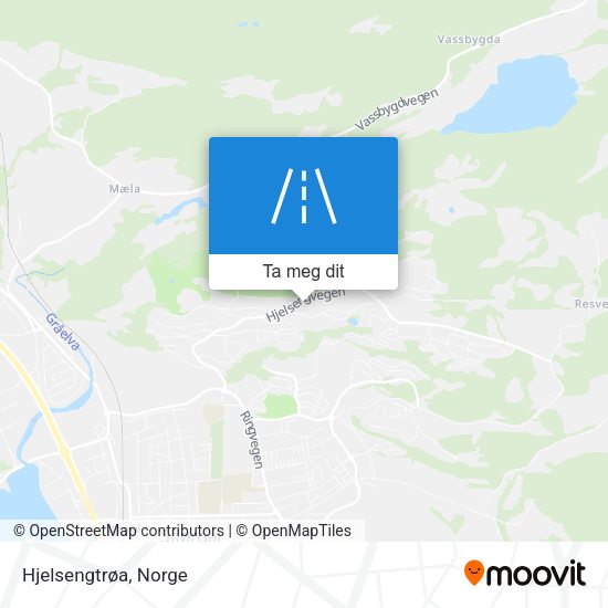 Hjelsengtrøa kart