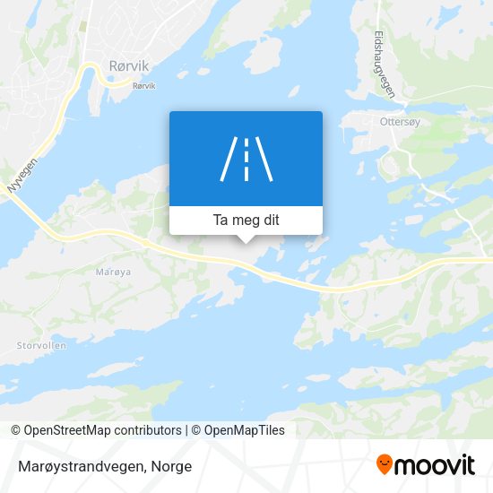 Marøystrandvegen kart