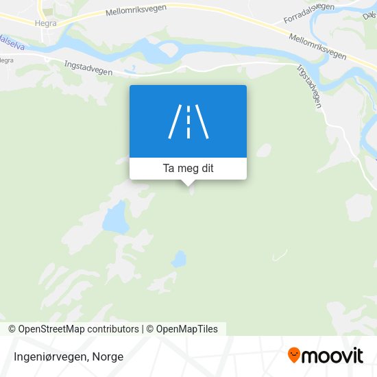 Ingeniørvegen kart